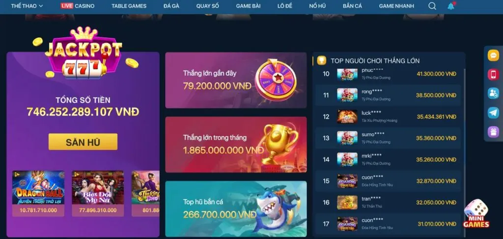 Chương trình VIP độc quyền cho người chơi nổ hũ
